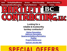 Tablet Screenshot of bartlettcontractingllc.com